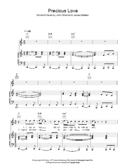 page one of Precious Love (Piano, Vocal & Guitar Chords)