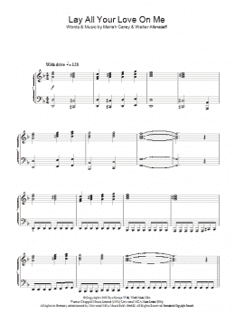 page one of Lay All Your Love On Me (Piano Solo)