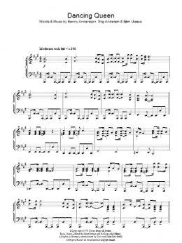 page one of Dancing Queen (Piano Solo)