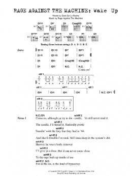 page one of Wake Up (Guitar Chords/Lyrics)