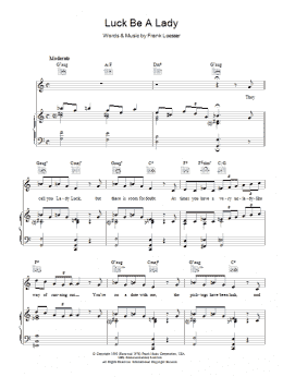 page one of Luck Be A Lady (Piano, Vocal & Guitar Chords)