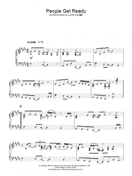 page one of People Get Ready (Piano Solo)