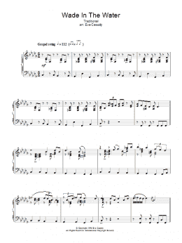 page one of Wade In The Water (Piano Solo)