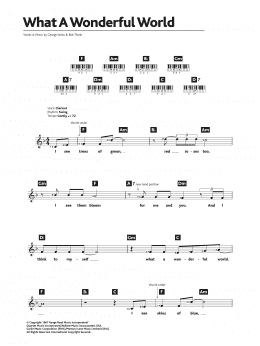 page one of What A Wonderful World (Keyboard (Abridged))