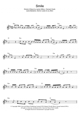 page one of Smile (Flute Solo)