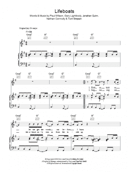 page one of Lifeboats (Piano, Vocal & Guitar Chords)