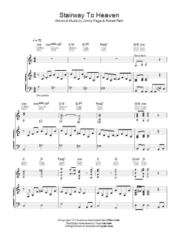 page one of Stairway To Heaven (Piano, Vocal & Guitar Chords)