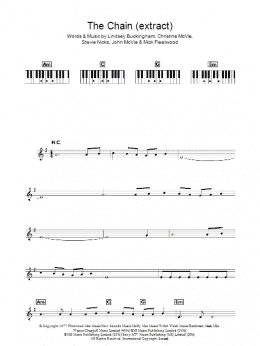page one of The Chain (Lead Sheet / Fake Book)