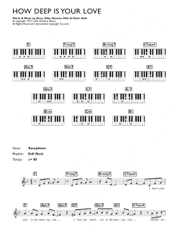 page one of How Deep Is Your Love (Keyboard (Abridged))