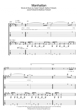 page one of Manhattan (Guitar Tab)