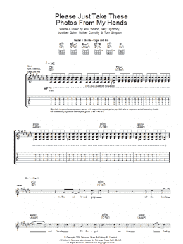 page one of Please Just Take These Photos From My Hands (Guitar Tab)