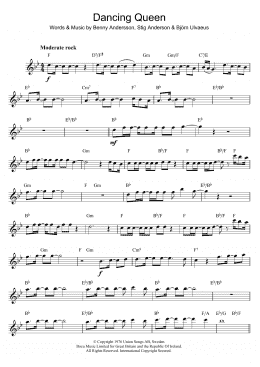 page one of Dancing Queen (Flute Solo)