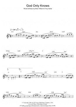 page one of God Only Knows (Flute Solo)