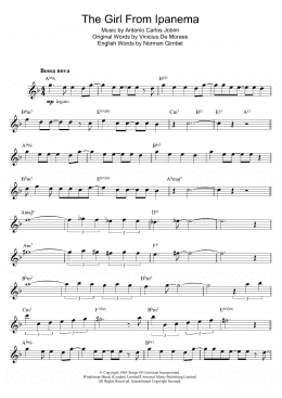 page one of The Girl From Ipanema (Garota De Ipanema) (Alto Sax Solo)