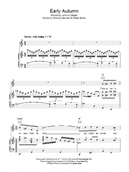 page one of Early Autumn (Piano, Vocal & Guitar Chords)