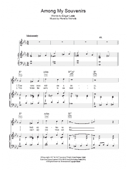 page one of Among My Souvenirs (Piano, Vocal & Guitar Chords)