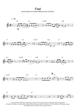 page one of Feel (Clarinet Solo)