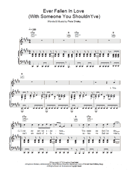 page one of Ever Fallen In Love (With Someone You Shouldn't've) (Piano, Vocal & Guitar Chords)
