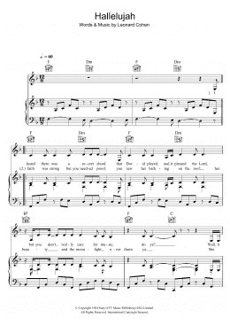 page one of Hallelujah (Piano, Vocal & Guitar Chords (Right-Hand Melody))