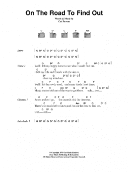 page one of On The Road To Find Out (Guitar Chords/Lyrics)