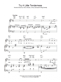 page one of Try A Little Tenderness (Piano, Vocal & Guitar Chords)