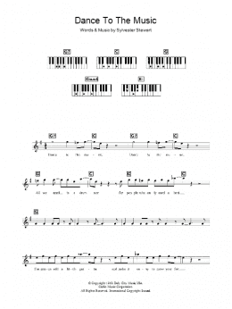 page one of Dance To The Music (Lead Sheet / Fake Book)