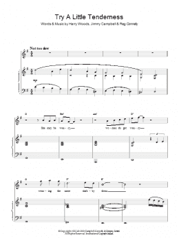 page one of Try A Little Tenderness (Easy Piano)