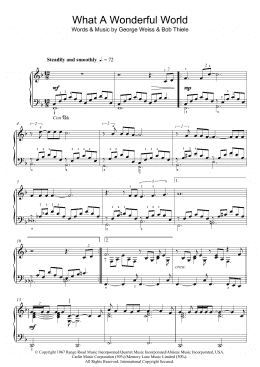 page one of What A Wonderful World (Piano Solo)