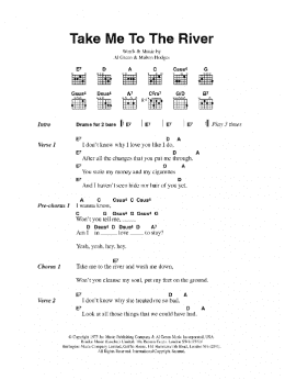 page one of Take Me To The River (Guitar Chords/Lyrics)