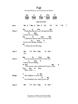 page one of Fall (Guitar Chords/Lyrics)