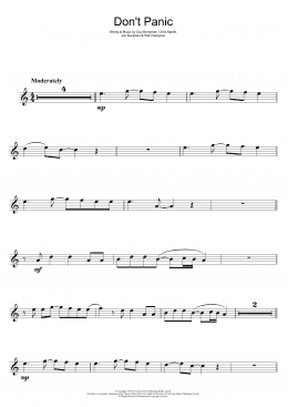 page one of Don't Panic (Flute Solo)