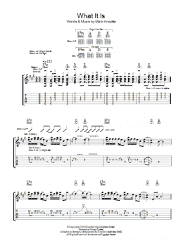 page one of What It Is (Guitar Tab)