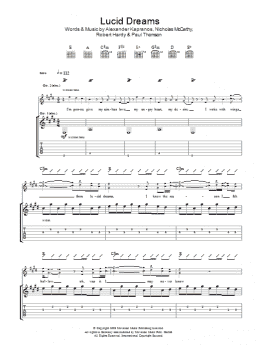 page one of Lucid Dreams (Guitar Tab)