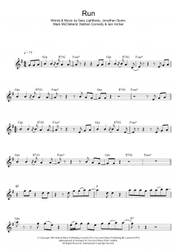 page one of Run (Alto Sax Solo)