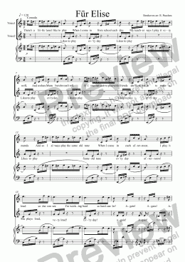 page one of Für Elise