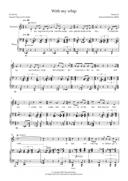 page one of With my Whip (for baritone and piano) (Piano & Vocal)