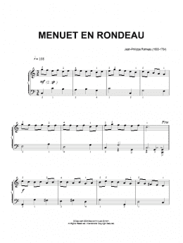 page one of Menuet En Rondeau (Piano Solo)