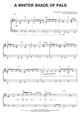 page one of A Whiter Shade Of Pale (Piano & Vocal)