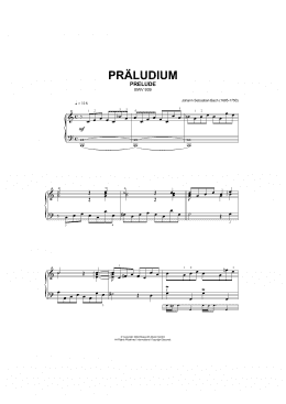 page one of Prelude, BWV 939 (Piano Solo)
