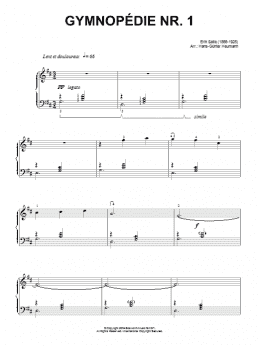 page one of Gymnopedie No. 1 (Piano Solo)