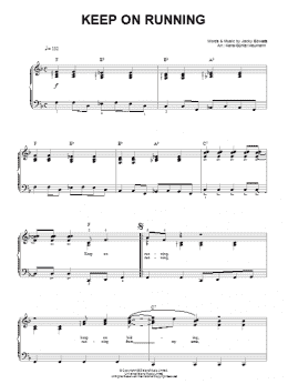 page one of Keep On Running (Easy Piano)