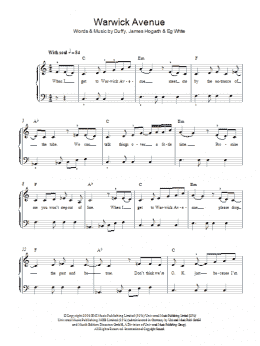 page one of Warwick Avenue (Easy Piano)