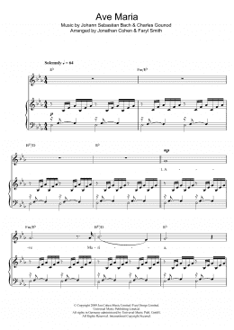 page one of Ave Maria (Piano & Vocal)