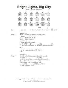 page one of Bright Lights, Big City (Guitar Chords/Lyrics)