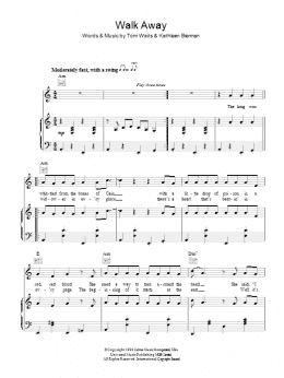 page one of Walk Away (Piano, Vocal & Guitar Chords)