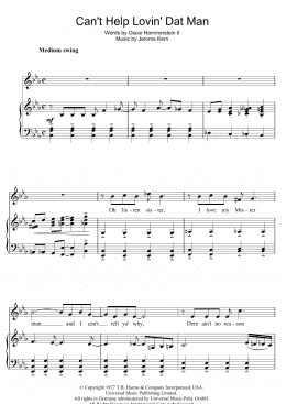 page one of Can't Help Lovin' Dat Man (Piano & Vocal)