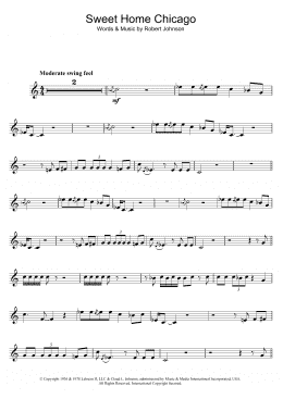 page one of Sweet Home Chicago (Clarinet Solo)