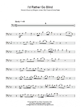 page one of I'd Rather Go Blind (Piano, Vocal & Guitar Chords)