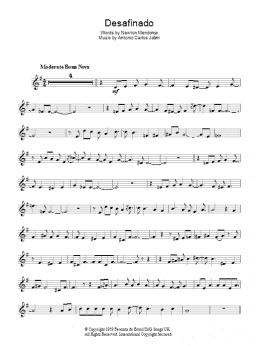 page one of Desafinado (Slightly Out Of Tune) (Lead Sheet / Fake Book)