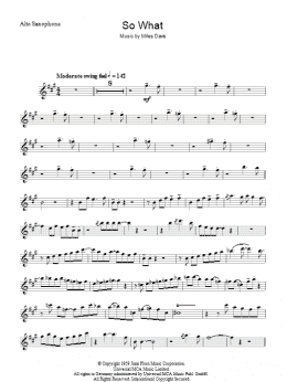 page one of So What (Lead Sheet / Fake Book)